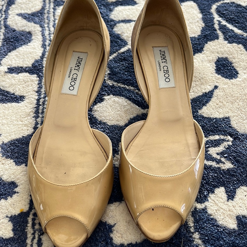Jimmy Choo Patent Leather Kitten Heel